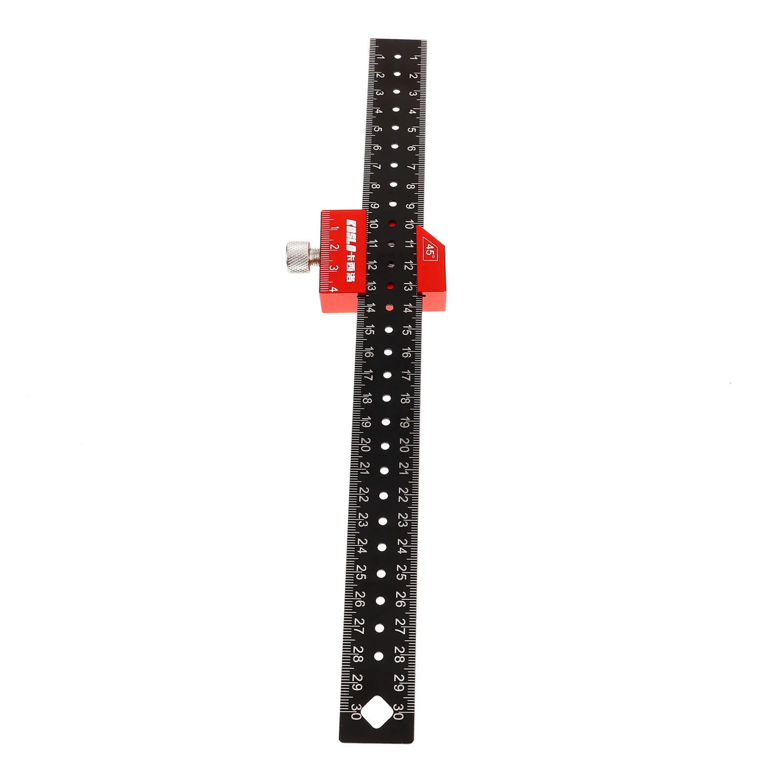 

Woodworking Ruler 30cm Black Steel Red Block Stainless Measuring Tool Straight Carpenter Rulers Precision Drawing School Office