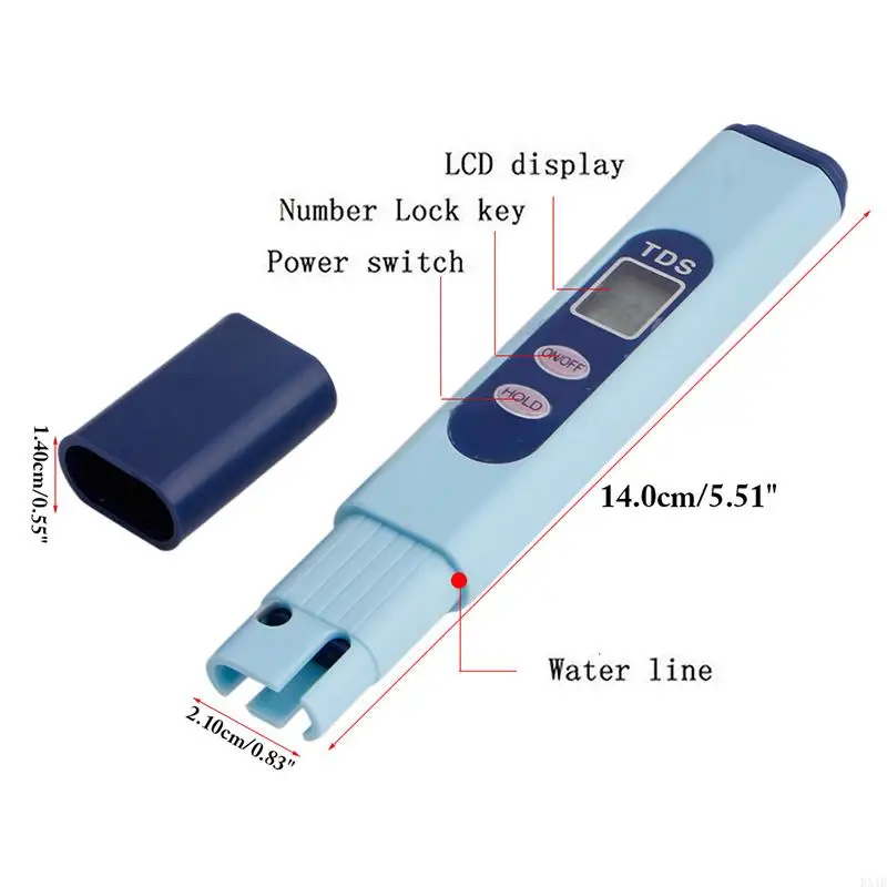 KX4B LCD TDS Digital Water Tester/Meter per della purezza della piscina prova acqua