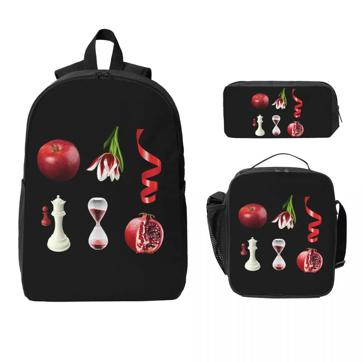 

Twilight Book Cover Inspired Artistic Photos Backpack BookBag School Bag Shoulder Bags 3ps Insulated Lunch Bag Pencil Case