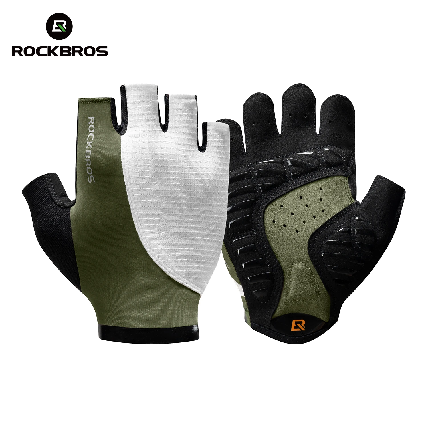 AliExpress ROCKBROS Bike Gloves Men Women Summer Breathable Half Finger Gloves Anti-slip SBR Shockproof Photochromic Bicycle Cycling Gloves