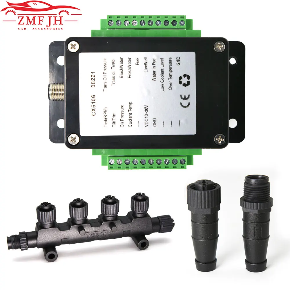 

Single Engine Channel NMEA2000 Converter 0-190 ohm to 13 Sensors can be Collected CX5106 Multifunction NMEA2000 Signal Converter