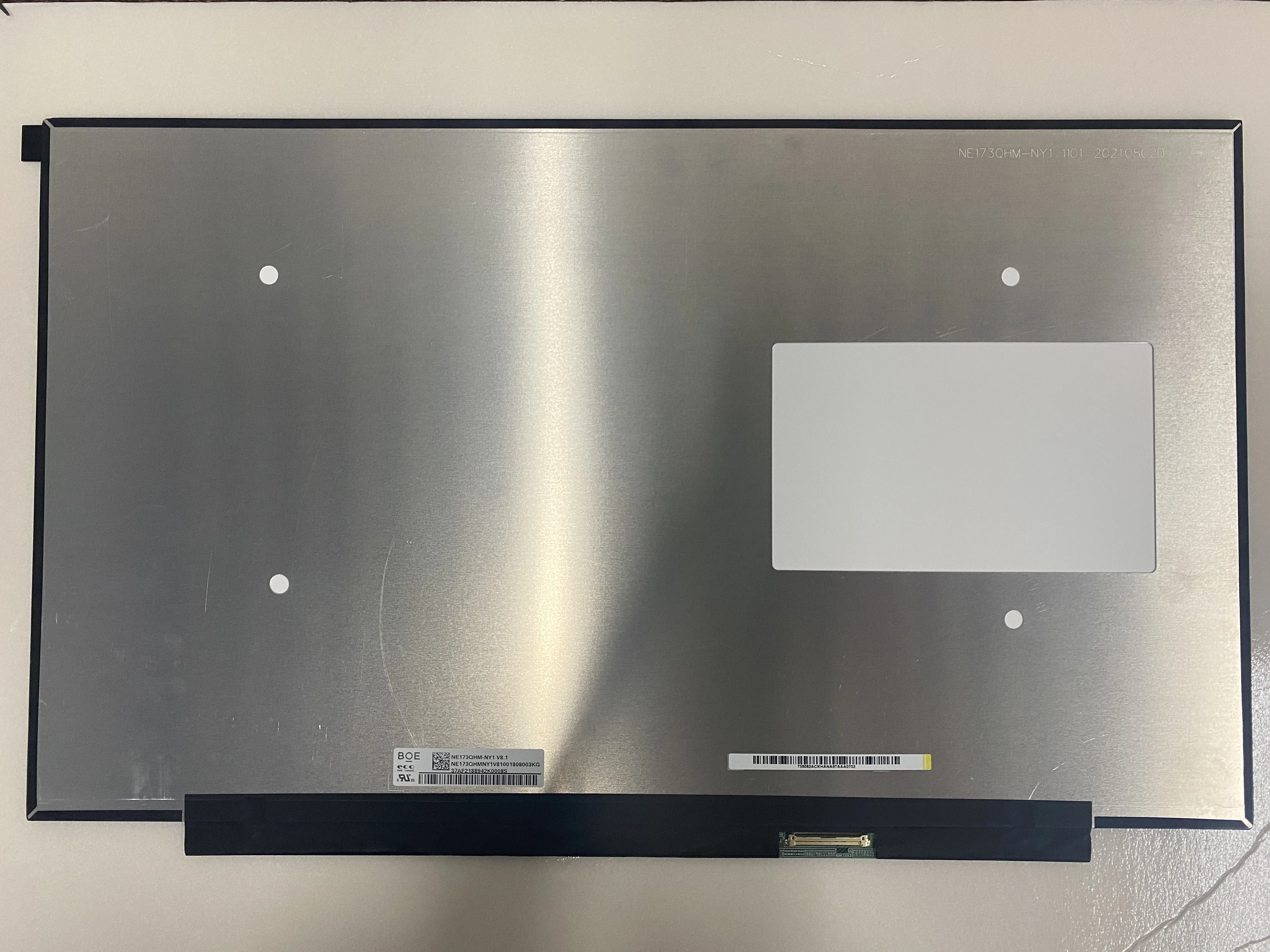 Imagem -02 - Original Boe Marca Ne173qhm-ny1 Ne173qhm-ny3 Ne173qhm-ny4 2560*1440 Tela do Painel Lcd 165hz Edp 40 Pinos Novo com Embalagem Original