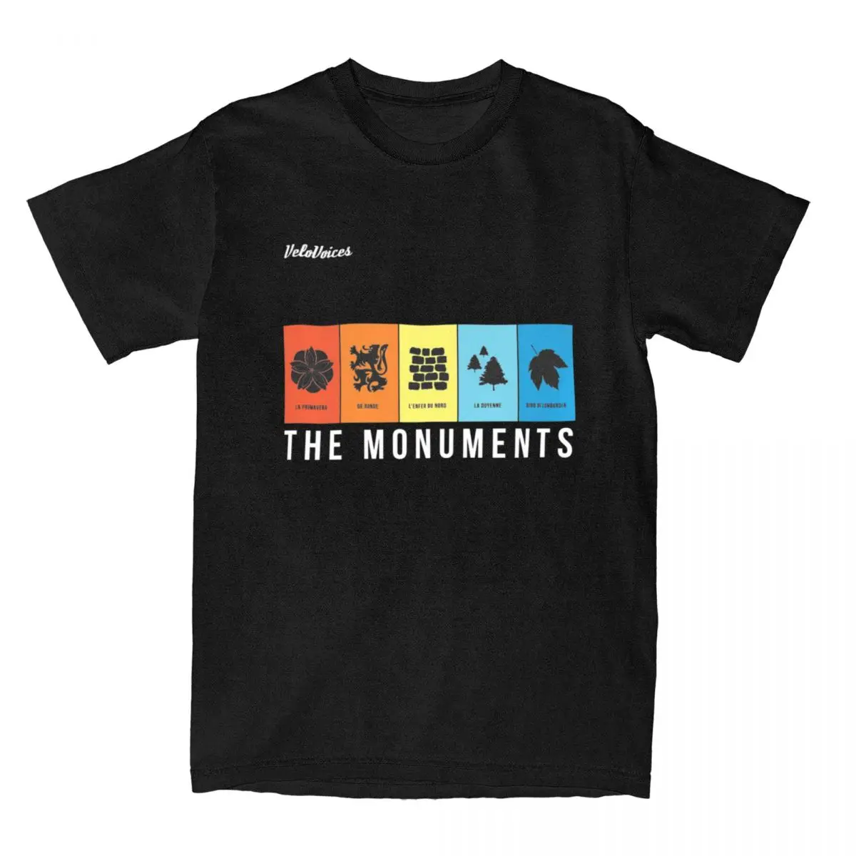 Tour Of Flanders Cycling The Monuments T Shirt Merch for Men Women Pure Cotton Casual O Neck Tee Shirt Short Sleeve Tops Summer