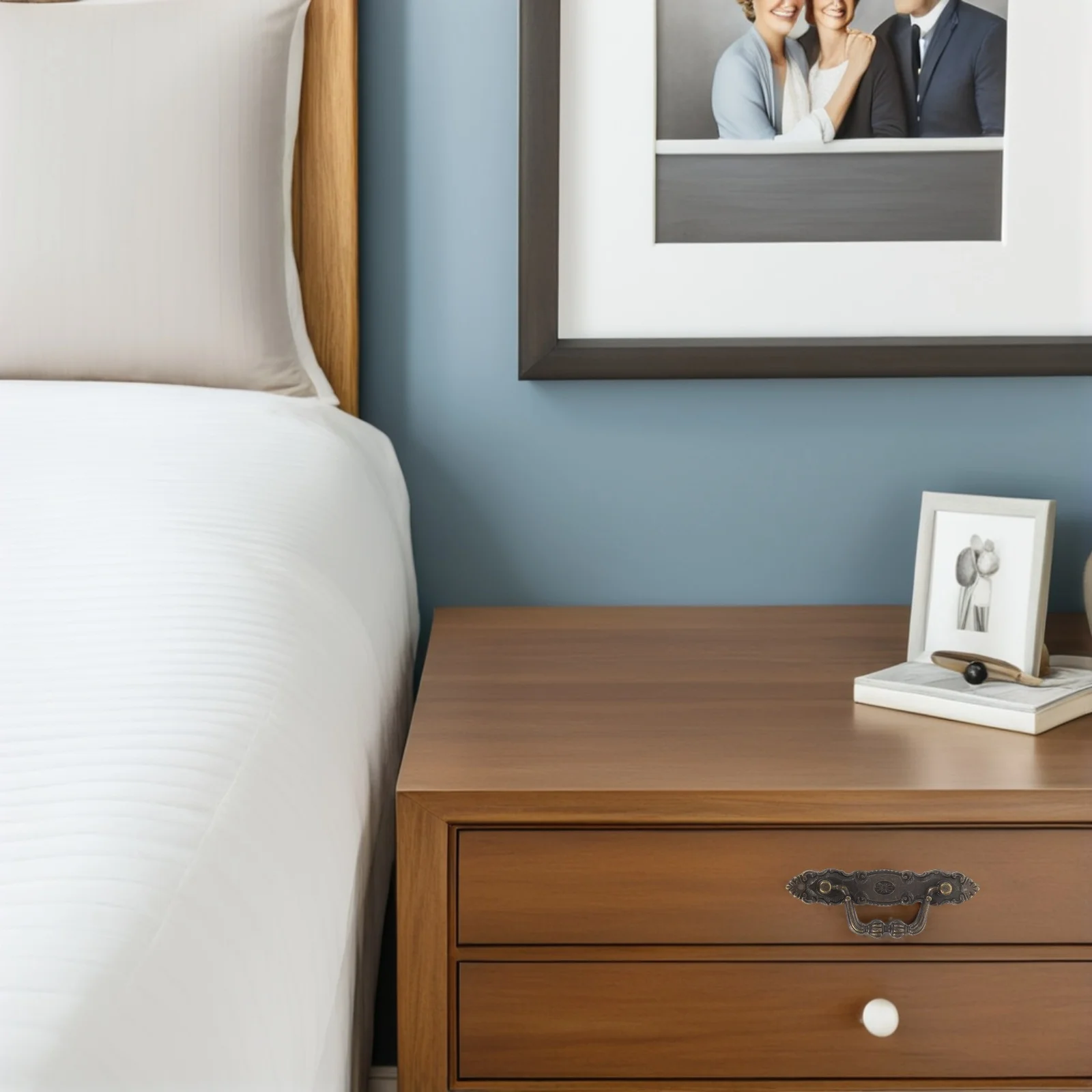 

5pcs Vintage Brass Drop Pulls 38Mm Swing Bail Handles For Drawer Cabinet Furniture Hardware Dresser Pulls Kitchen