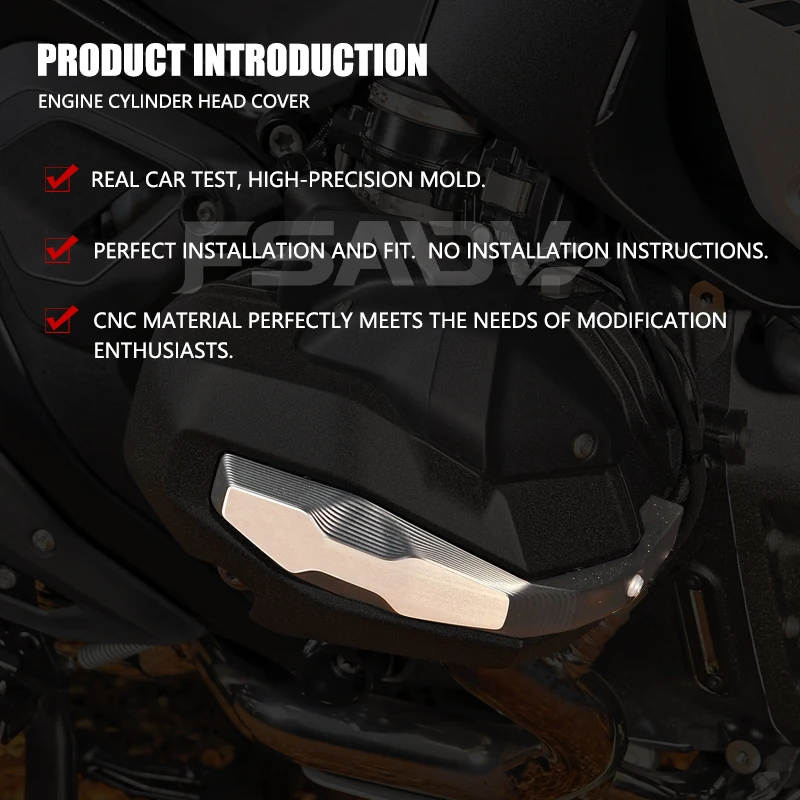 دراجة نارية محرك الحرس اسطوانة غطاء رأس حامي لسيارات BMW R1300GS R 1300 GS Adventure R 1300GS ADV GS1300 2023 2024 2025