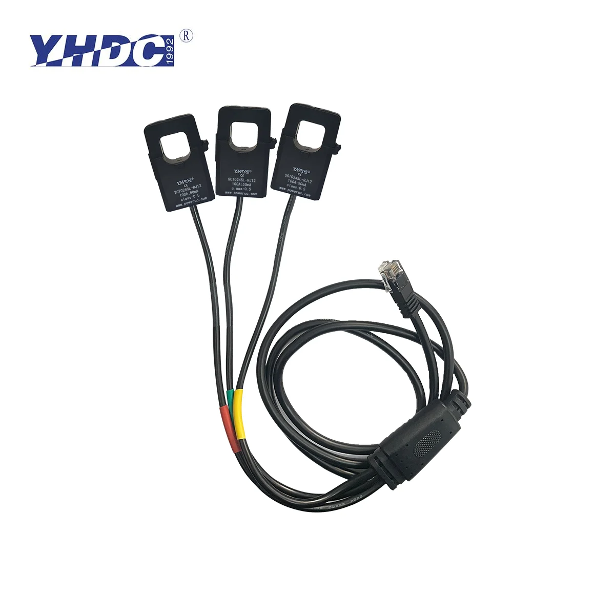 

YHDC 3-SCT024SL-RJ12 Input 50A 100A 200A 300A 400A Output 20mA 50mA 80mA 100mA Accuracy 0.5% Split Core Cuurrent Transformer