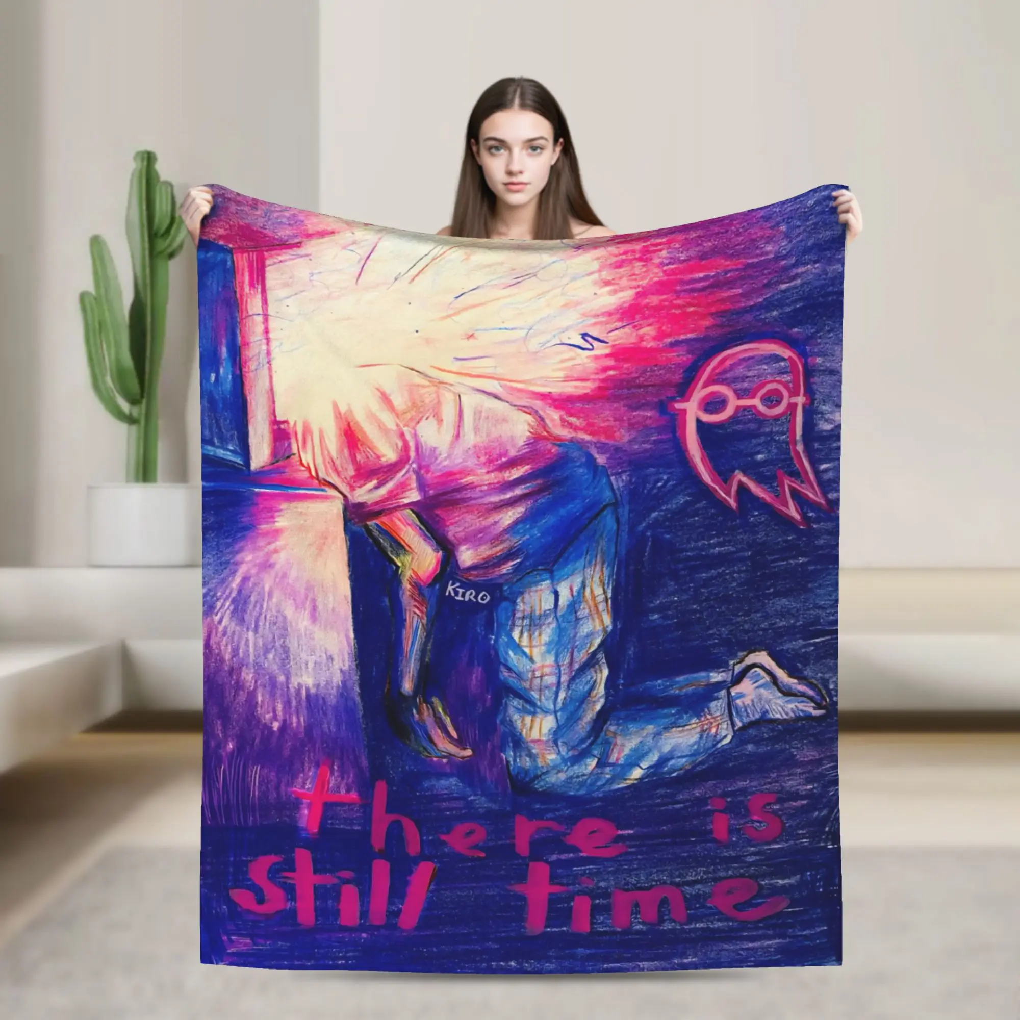 Relax I Saw The TV Glow  Blanket Stuff Bed Decorative  Blanket Throw Super Soft Flannel for Car