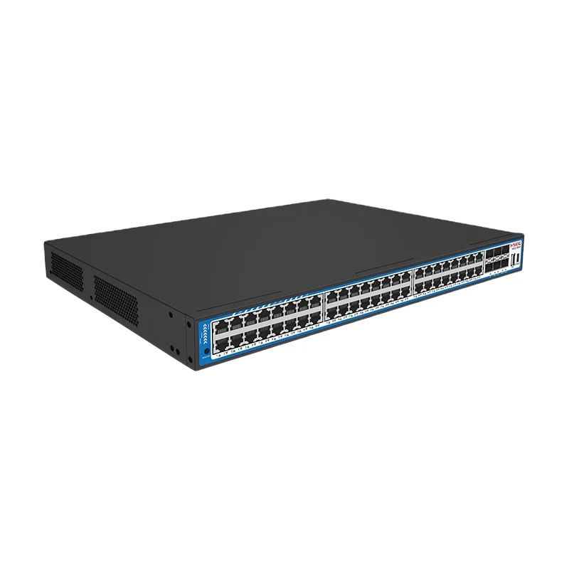HSGQ-5554P 48*GE+6*10G SFP+ L3 Managed POE Switch Support Layer 3 Routing Protocol with PD-Alive Function