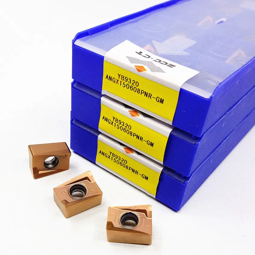 

ZCC.CT ANGX150608PNR-GM YB9320/ANGX150608PNR-GM YBC302 ANGX150608 CNC carbide inserts milling inserts 10pcs/box