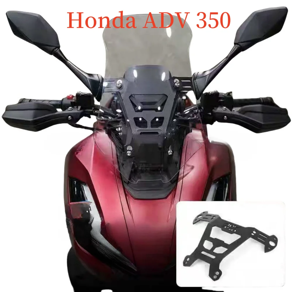 

Pare-brise de moto réglable pour Honda, support mobile avant, noir, Honda ADV 350, ADV350, Adv350, 2022, 2023, 2024, nouveaux ac
