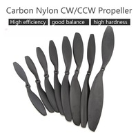 Gemfan Carbon Nylon 2-Blade Propeller (CW+CCW) - 7038 / 8038 / 8045 / 9047 / 1038 / 1045 / 1050 / 1147 / 1245