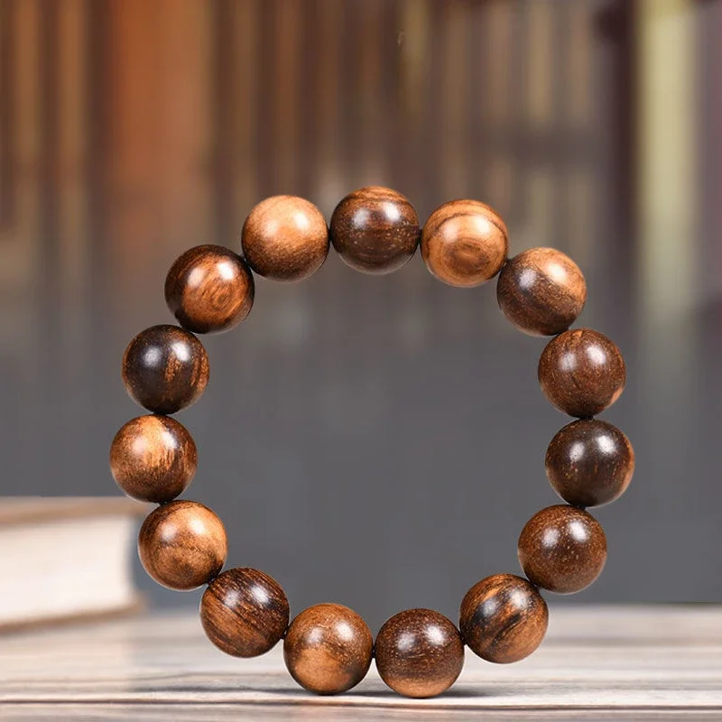 tribute wood agarwood bracelet 108 Buddha beads dragon scales aged beads for men and women couple bracelet wooden prayer beads