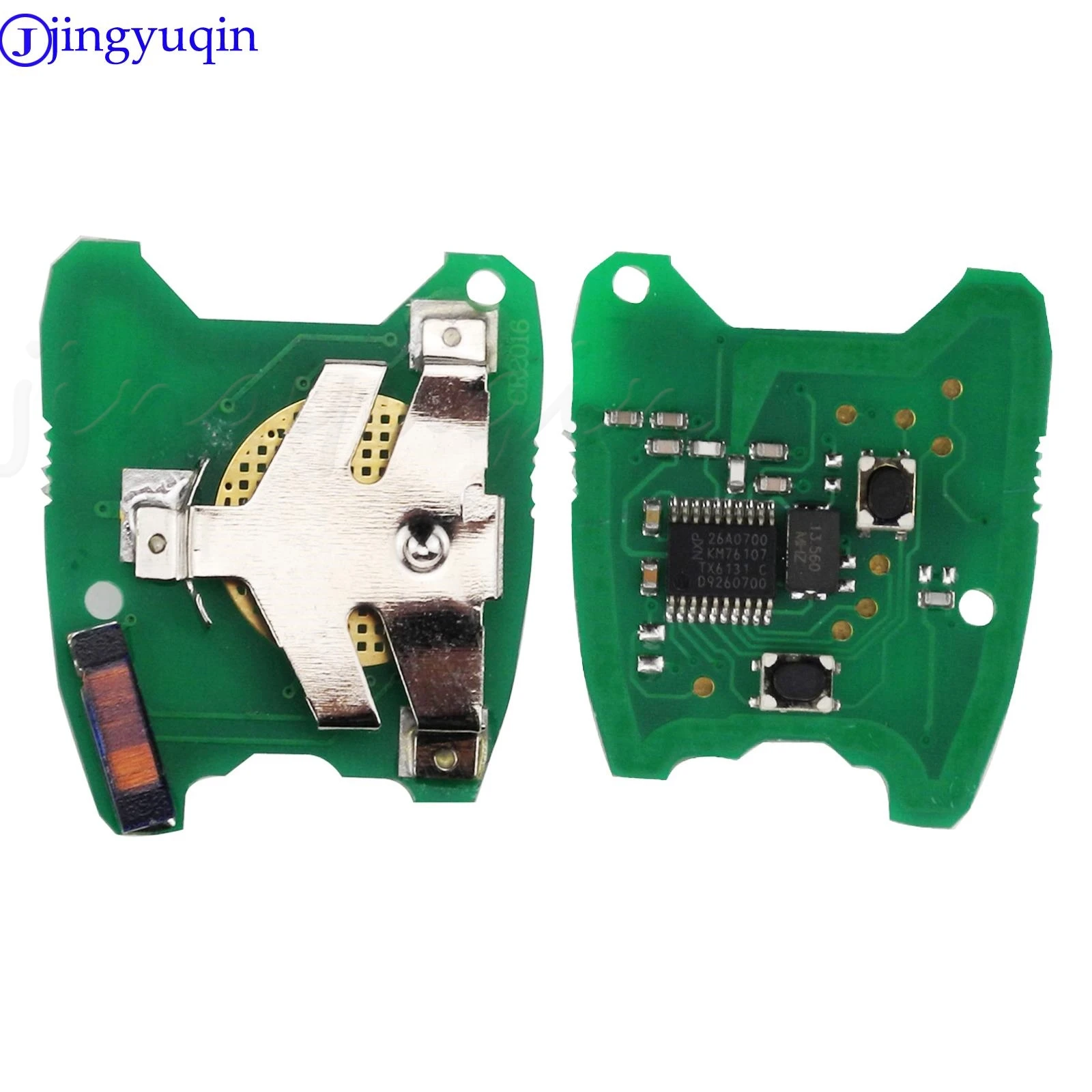 Jingyuqin 2 botones 433MHZ llave de coche remota para Peugeot 206 207 para Citroen C2 C3 con Chip transpondedor ID46/PCF7961