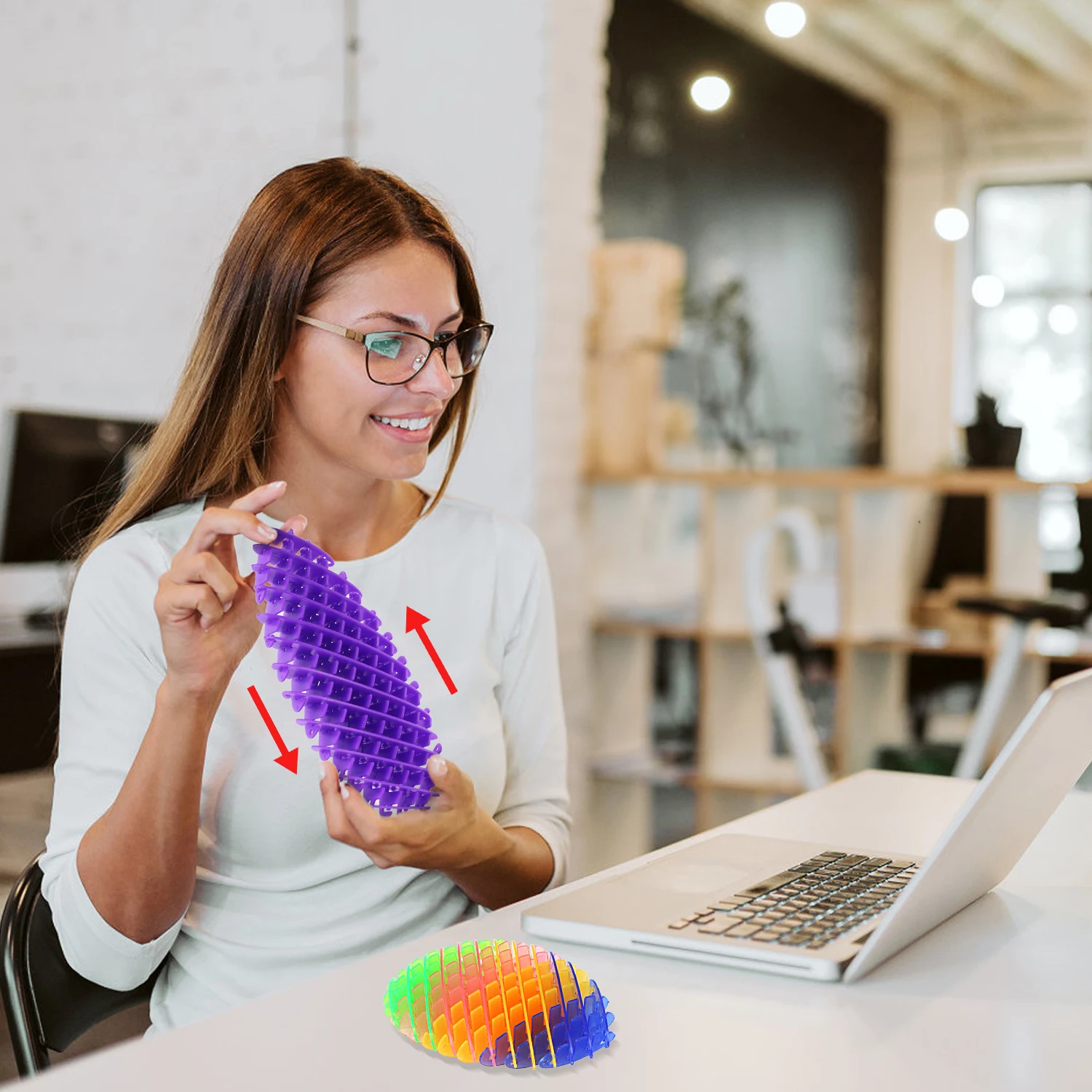 Maille élastique de décompression 3D, nouveau maillage de déformation extensible unique, modèle és de décompression, outil de libération de petit jouet