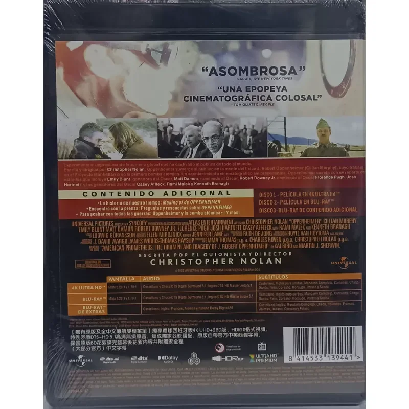 4K UHD Oppenheimer Free Shipping Brand New Unopened Box