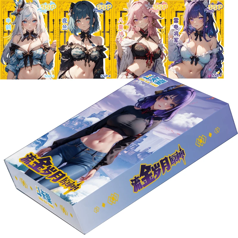 

Genshin Impact Card Original God Game Peripheral Cards Japanese Anime Collector's Edition Card For Children Birthday Funny Gifts