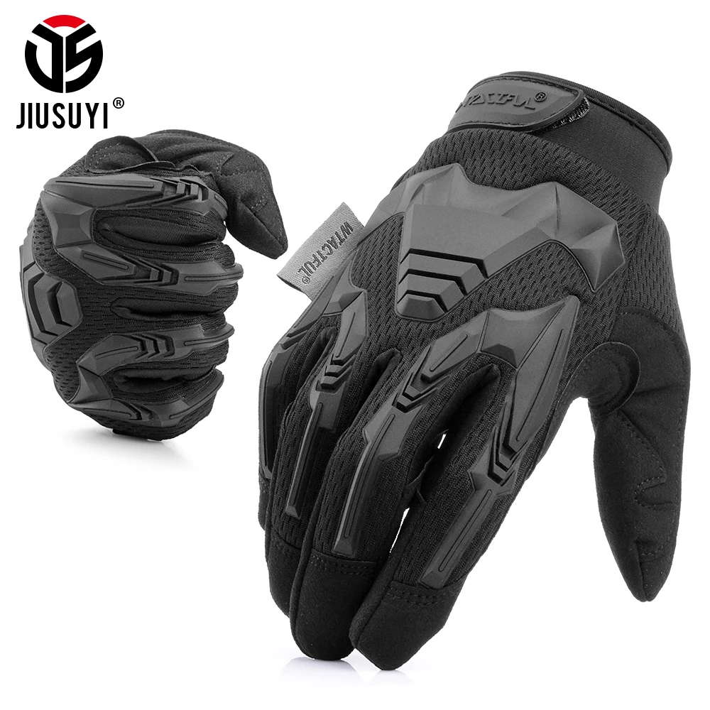 Tactical Gloves Touch Sceen Paintball Shooting Airsoft Combat Bicycle Rubber Protective Anti-Skid Full Finger Glove Men Women