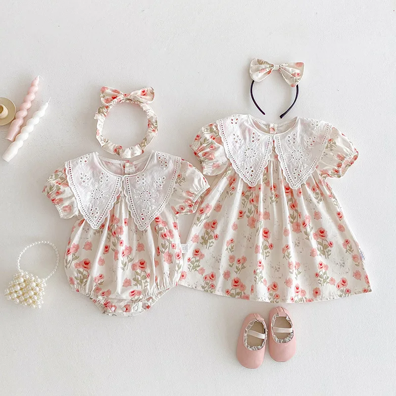 ZOETOPKID 2026 Sommer Kinderkleidung Säuglings-Strampler 0-24M Kinder Prinzessinnen-Bodysuit Ärmellos Baumwolle Bedruckt Mädchen Partykleid – Detail 8