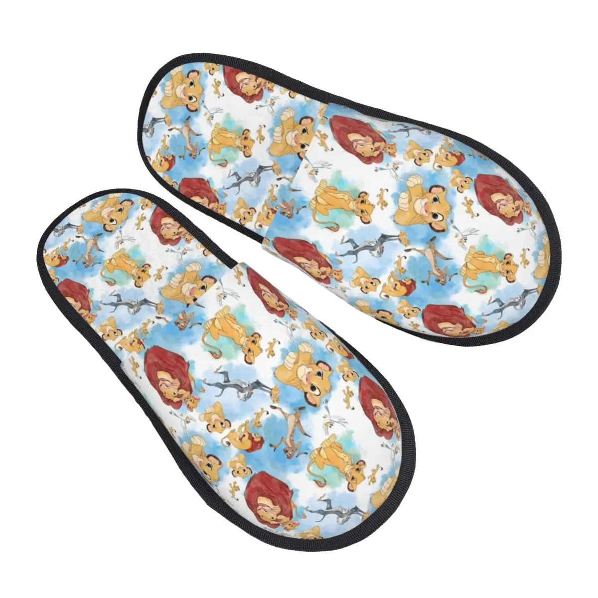 

Custom Print Women The Lion King House Slippers Cozy Warm Lion Anime Memory Foam Fluffy Slipper Indoor Outdoor Shoes