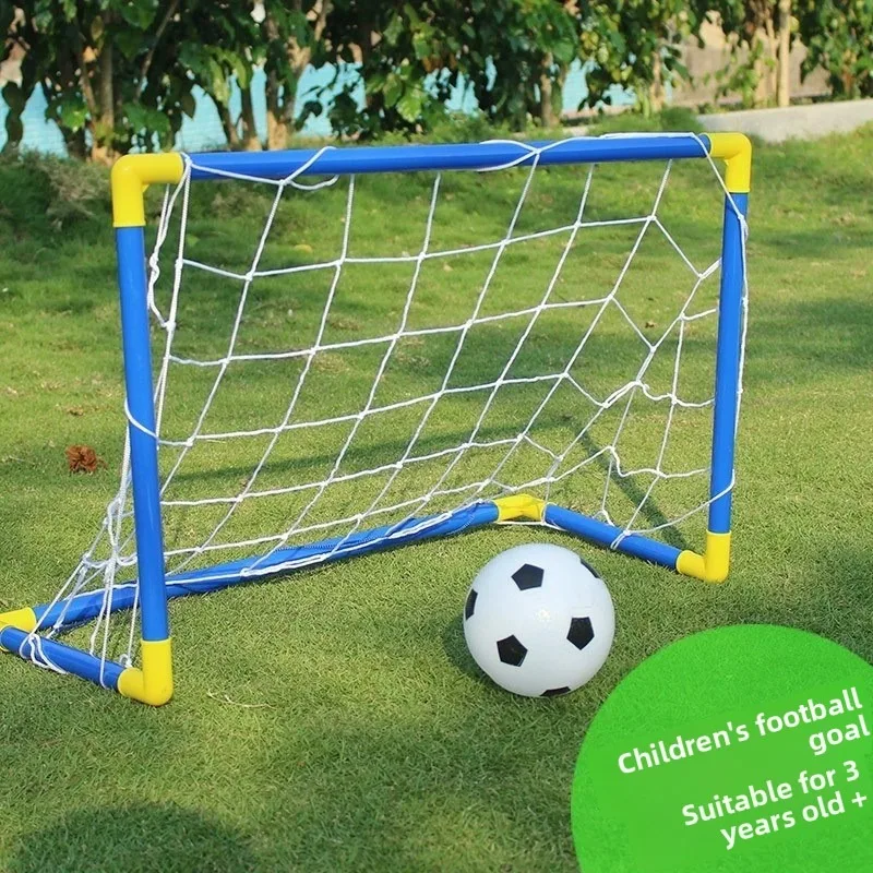ألعاب رياضية محمولة للأطفال من البلاستيك لكرة القدم للاستخدام الداخلي والخارجي قابلة للطي بإطار شبكي متنقل ألعاب رياضية لهوكي الجليد
