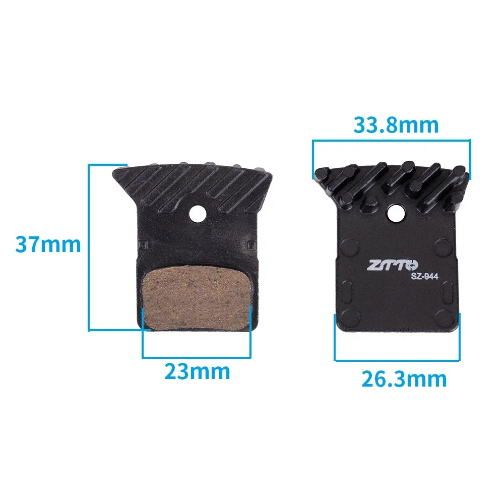 ZTTO MTB Fahrrad Kühlung Scheibenbremsbelag Wärmeableitung Ice Tech Harz Fahrrad Hydrauliköl Bremssattel Pads SLX Deore XT XTR M8000 – Detail 3