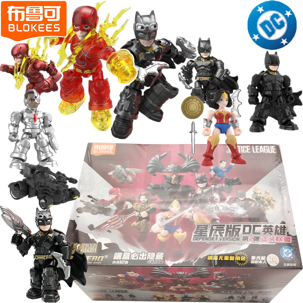 

New BLOKEES Original DC Hero Justice League Series Blind Box Cartoon Q-version Premium Trendy Model Toys Perfect Birthday Gifts