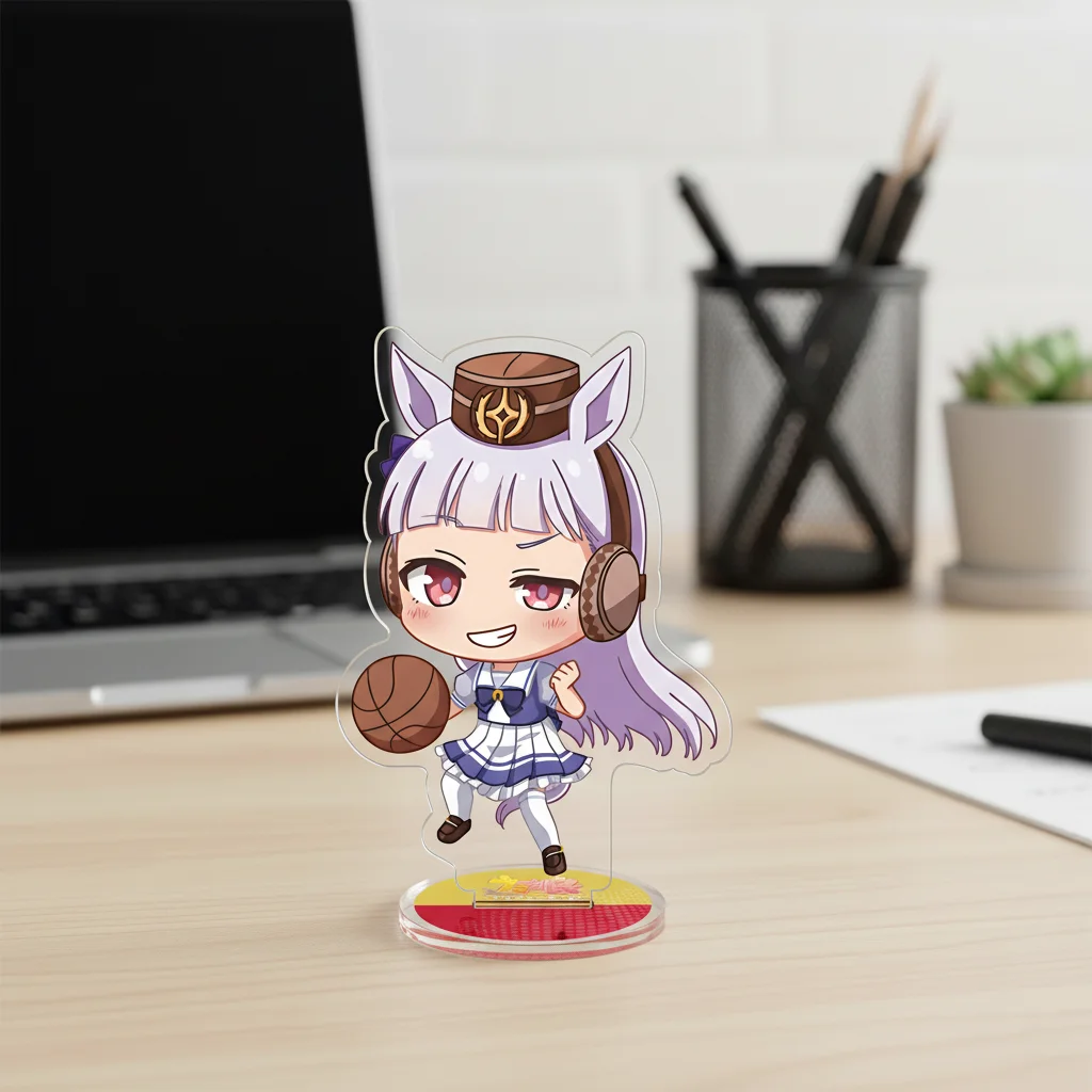 Anime Uma Musume Pretty Derby 10cm Acrylic Stand Ornaments Keychains Oguri Cap, , Silence Suzuka Fans Gifts - Image 4