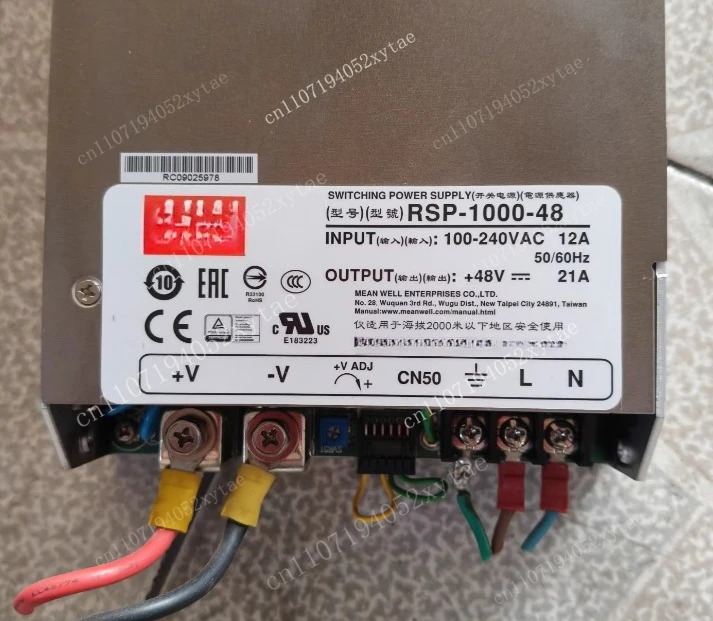 Switching Power Supply Model RSP-1000-24 RSP-1000-48, 48V 21A, Input Voltage 100-240VAC, Test OK