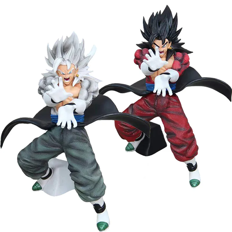 Anime Super 5 White Hair Veggetto Dragon Ball Figure WZ SSJ4 Vegetto Action Figure 25cm PVC Collection Model Toys Birthday Gifts