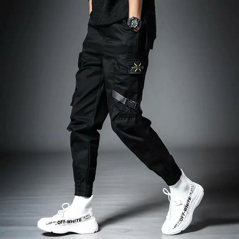 Joggers Men Casual Pants Korean Streetwear Loose Cargo Pants Fashion Trend Clothing Mulit Pocket Military Harajuku Sweatpants