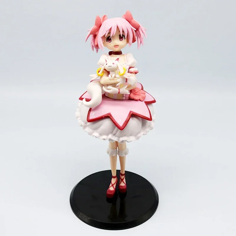 Kawaii Madoka Model Puella Magi Madoka Magica Figure Decora Kaname Madoka 22cm Action Figure Standing PVC Model Birthday Toys