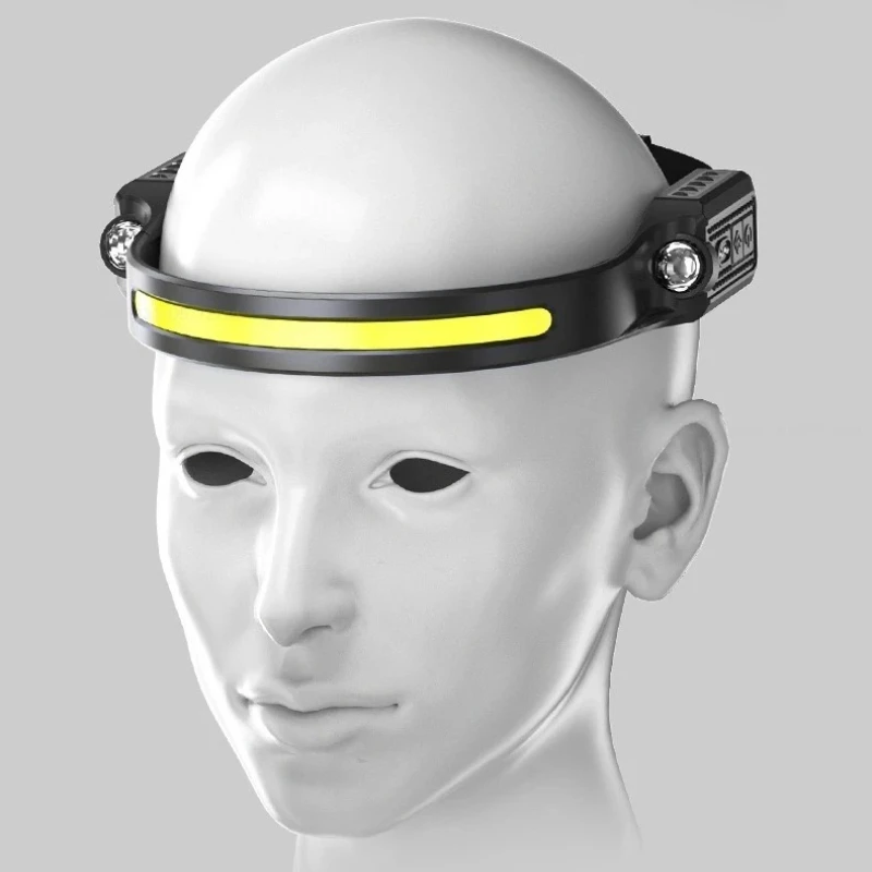  Outdoor LED Sensor Hat Clip Lamp Waterproof Head Light Rechargeable Fishing Searching Camping Light Night Head Flashlight