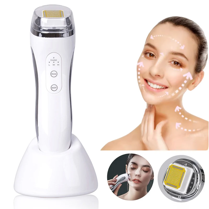 Dot Matrix Wrinkle Removal Radio Frequency Facial Lifting Machine RF High Frequency Facial Care Massager Device SKin Tightening