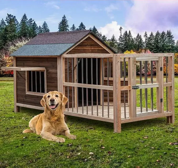 

Доверенный поставщик, элитная отделка, роскошный домик для собак, большой на открытом воздухе