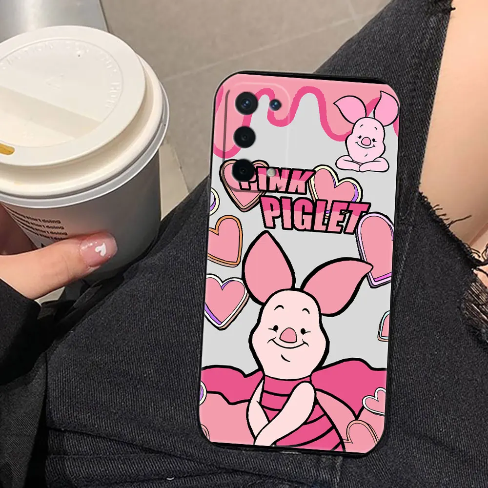 Winnie The Pooh Pink Piglet Cover Phone Case For OPPO Realme 13 12 11 10 9 9i 8 8i 7 7i 6 5 3 Pro Plus TPU Case Funda Coque Capa