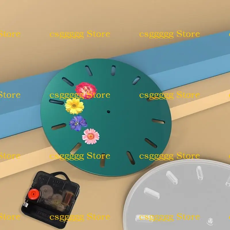 

9HJK Clock Silicone Flom Epoxy Floms с аксессуарами для дистанции для инструмента для изготовления ювелирных изделий