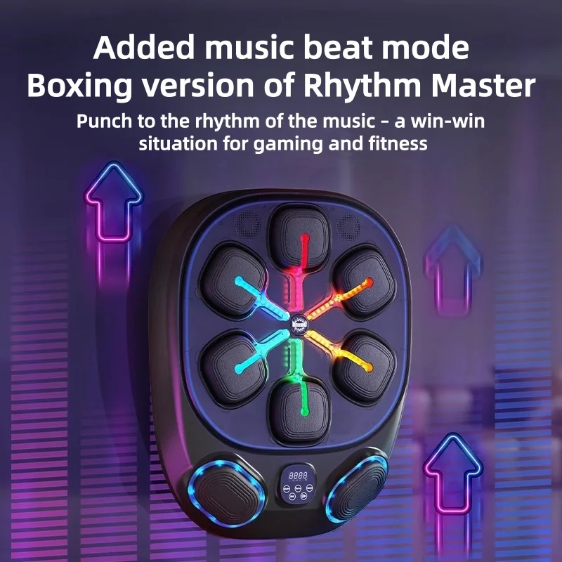Smart bluetooth music boxing machine wall-mounted boxing target indoor fitness decompression boxing trainer