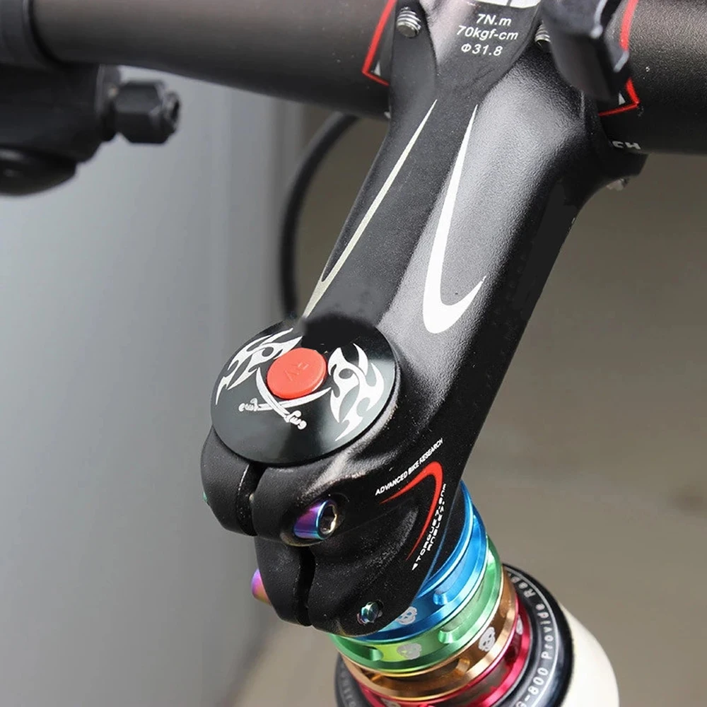 Bike Bicycle Stem Protective M5 Screw Head Heighten Device Screw Caps Bike Headset Stem Hexagon Screws Cap Hexagon Bolt Cover