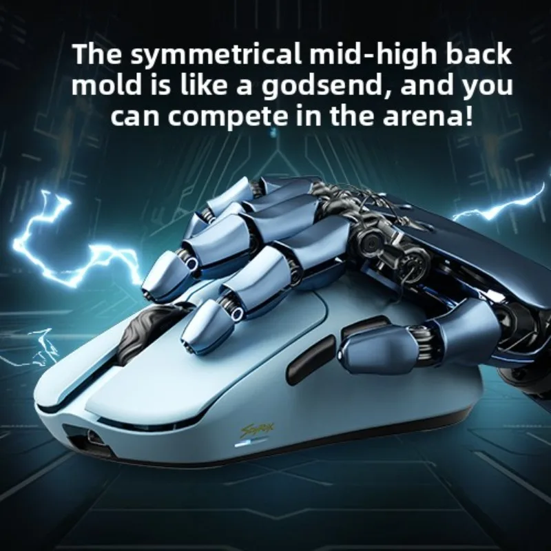 Scyrox V6 Wireless Gaming Mouse PAW3950 8K Polling Rate Lightweight No Hole Design for Small Medium Hand Claw Grip Esports PC