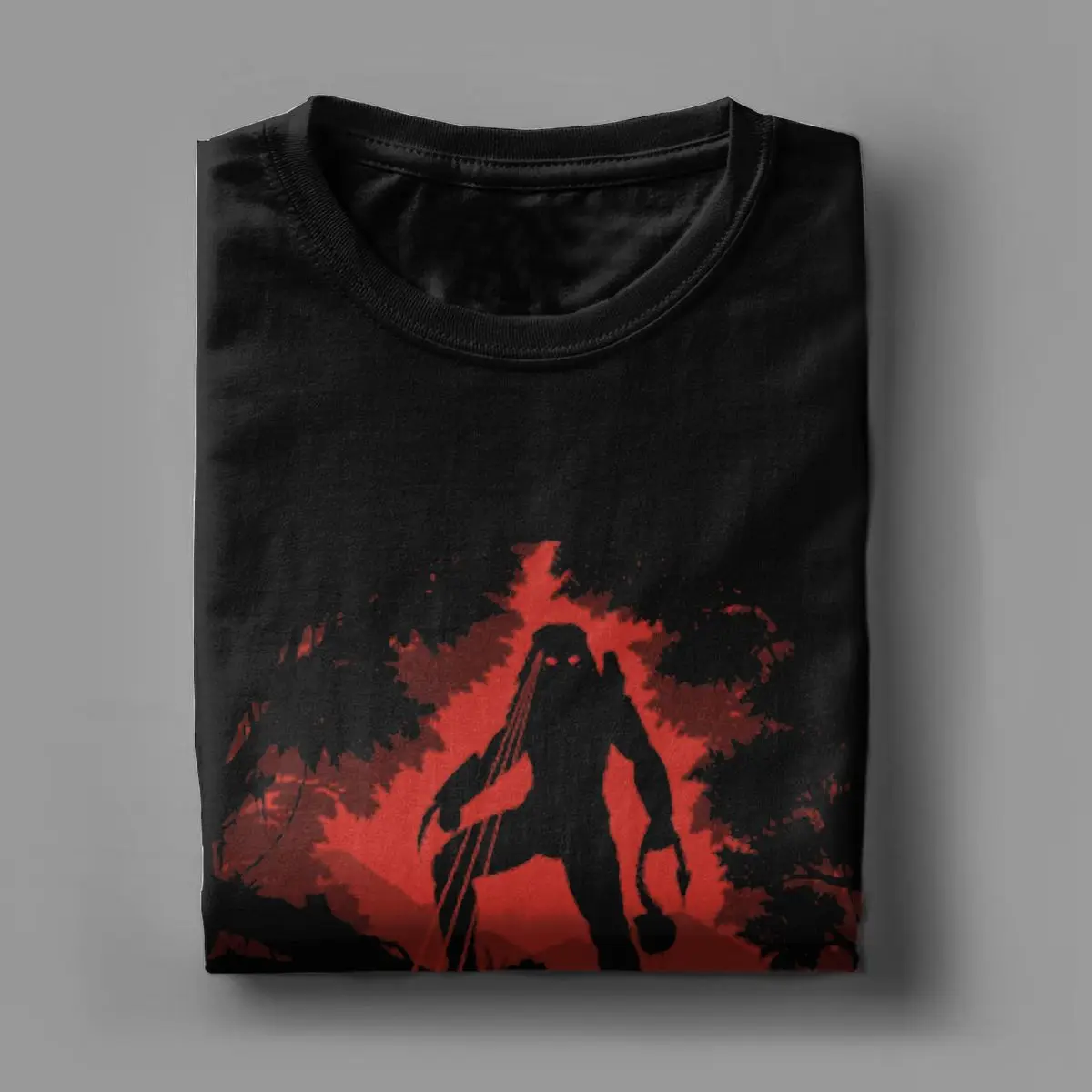 The Jungle Hunter Alien vs Predator T Shirt Round Collar Predator Hunter Short Sleeve Printed Hot Sale Pure Cotton Man Tees