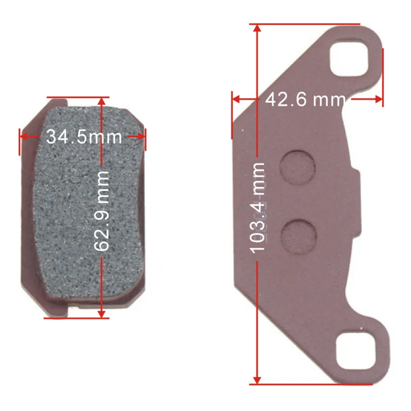 Original Brake Pad CD-F035 For CF Moto PGO BR-200 Bugdrider 250 Bugrider Rear 05-12 QUADZILLA CVT 150E Rear 10-11 Quad Motor Par