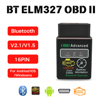 Mini ELM327 OBD2 Code Reader Scanner Bluetooth Car Fault Detector Engine Diagnostic Tool V1.5/V2.1 For Automotive Motorcycle