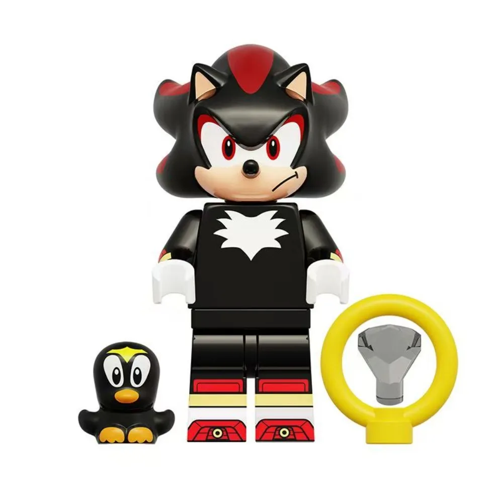 2025 عيد الميلاد الكرتون سونيك القنفذ اللبنات التجمع نموذج دمية فتاة صبي لعبة للأطفال عيد ميلاد Collocatio هدية