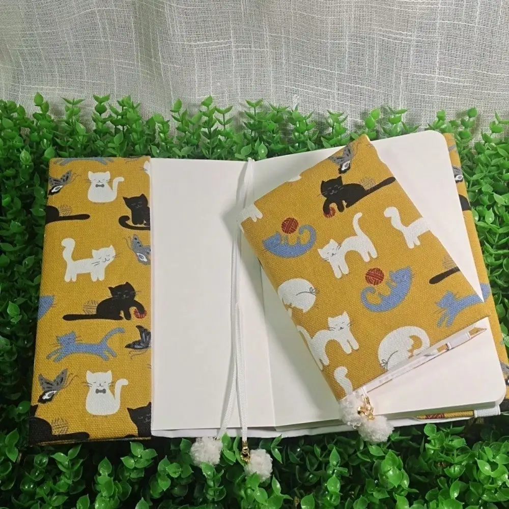 A5 A6 Cartoon Cat NoteBook Cover Planner Case Cover Protective Shell Journal Cover Protector Office Stationery Supplies