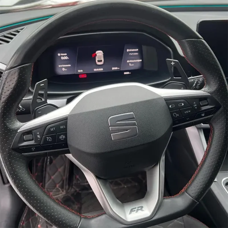 Shift Paddle For Seat Leon FR Cupra Ateca Ibiza 6P Arona Tarraco Alhambra Car Steering Wheel Extension Shifter DSG Gear Stickers view 6