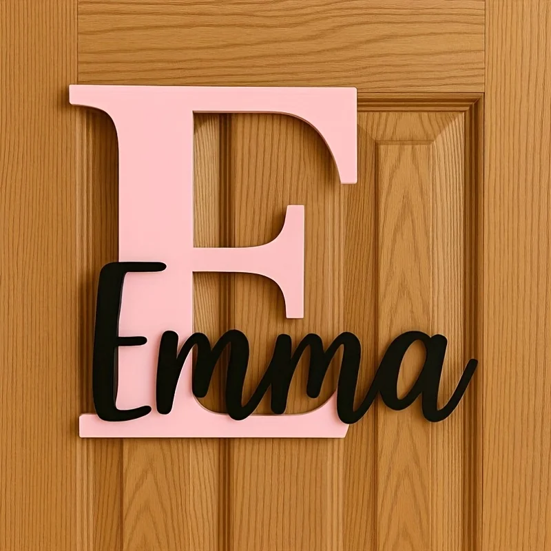 A personalized wall decoration with A-Z initials, baby room decoration, customized multi scene decoration gift