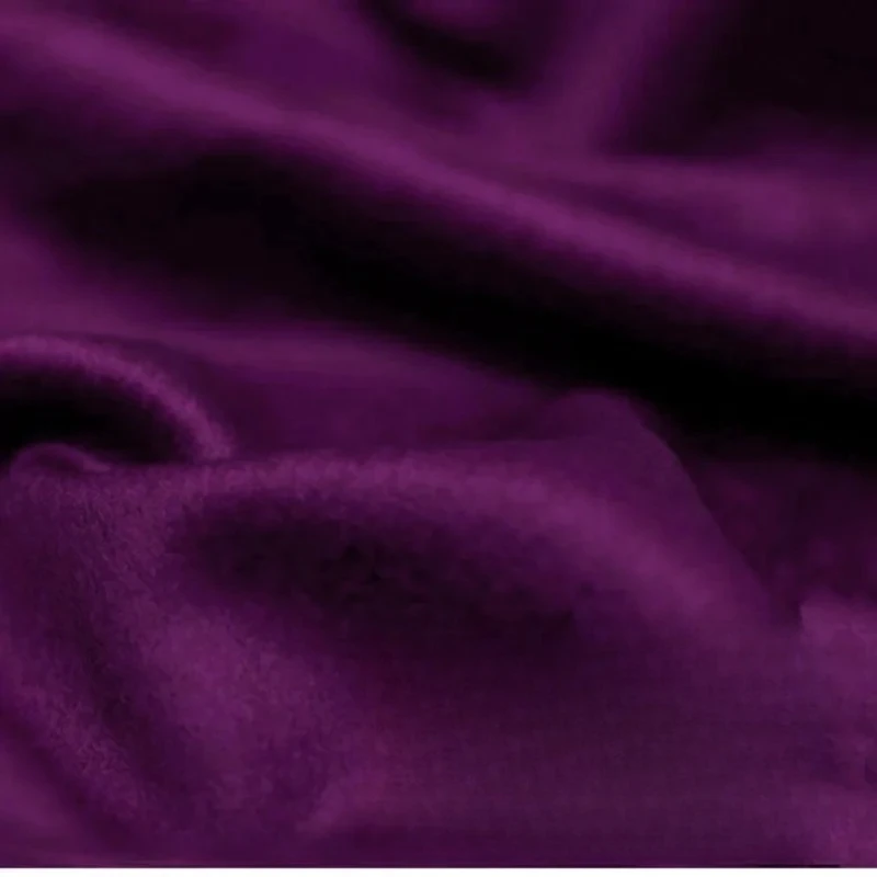 100% Australian Wool Single-Sided Cashmere Fabric Coat Trench Coat Warm  High-Quality Clothing Designer Fabric Black Camel