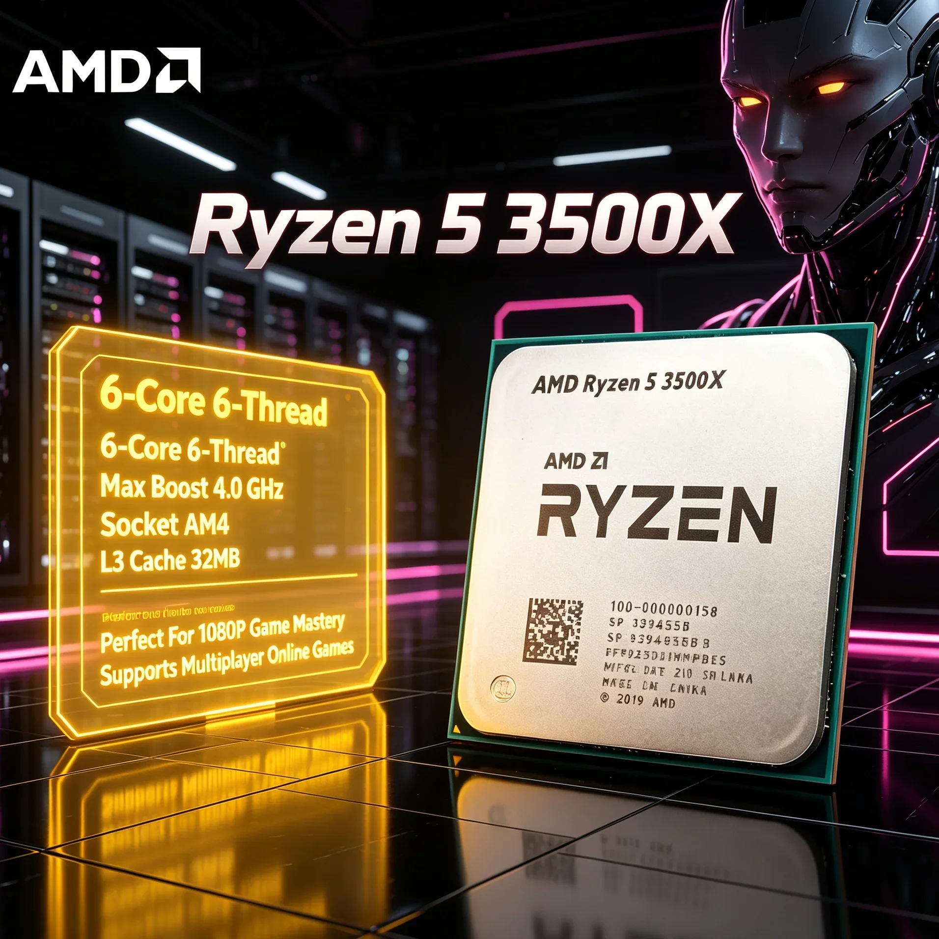 AMD Ryzen 5 3500X CPU Processor 6C 6T 3.6GHz Socket AM4 3000 Series Desktop CPU For B450 X470 X570 Motherboard Upgrade
