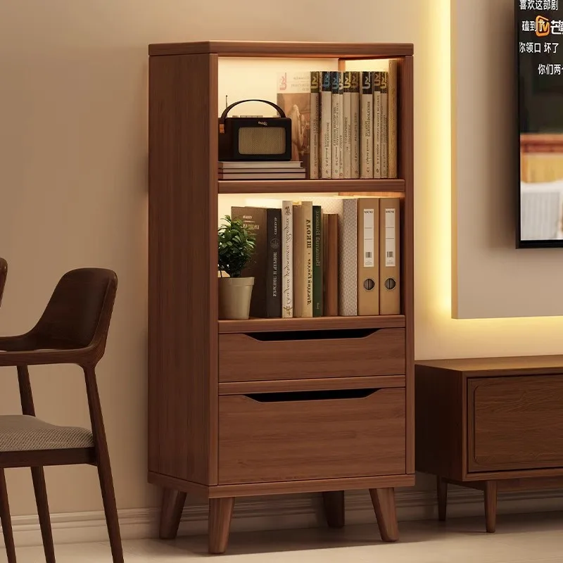 

Bookcase Home Student Shelf Living Room Floor Shelf Locker Narrow Cabinet Corner Side Cabinet Bedroom Storage Cabinet