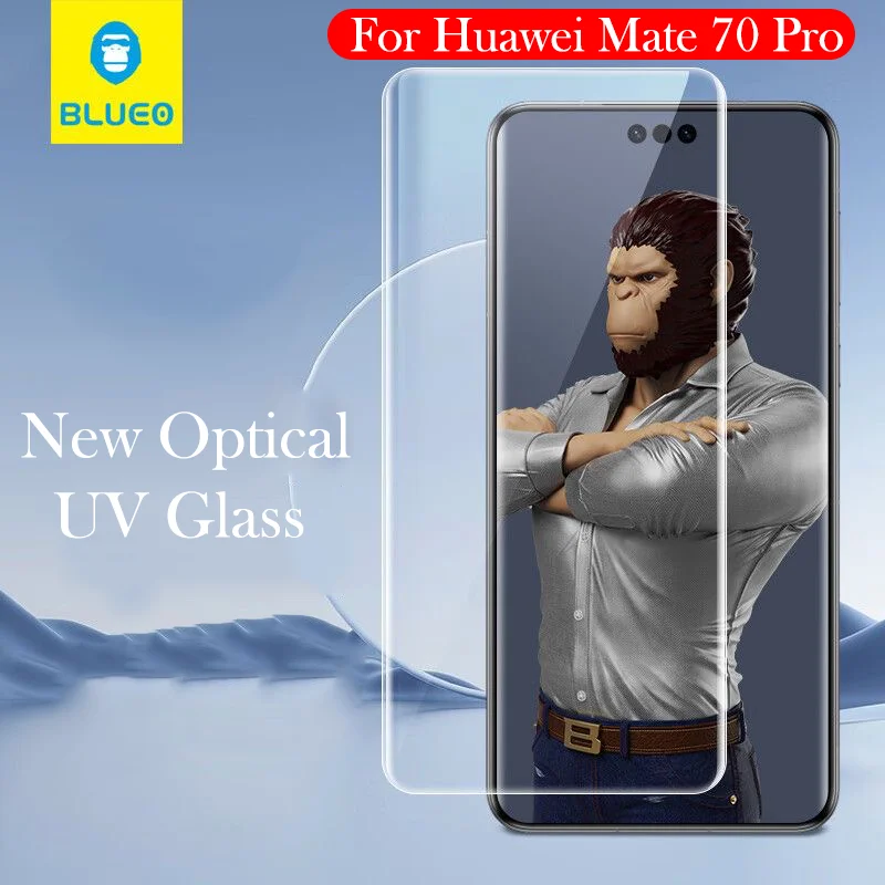 

BLUEO UV Tempered Glass For HUAWEI MATE 70 Pro Screen Protector for Huawei Mate 70 Pro Glass Film